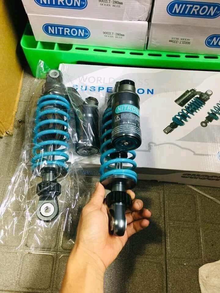 Phuộc Nitron xanh cho wave . draem. blade.... 330mm
