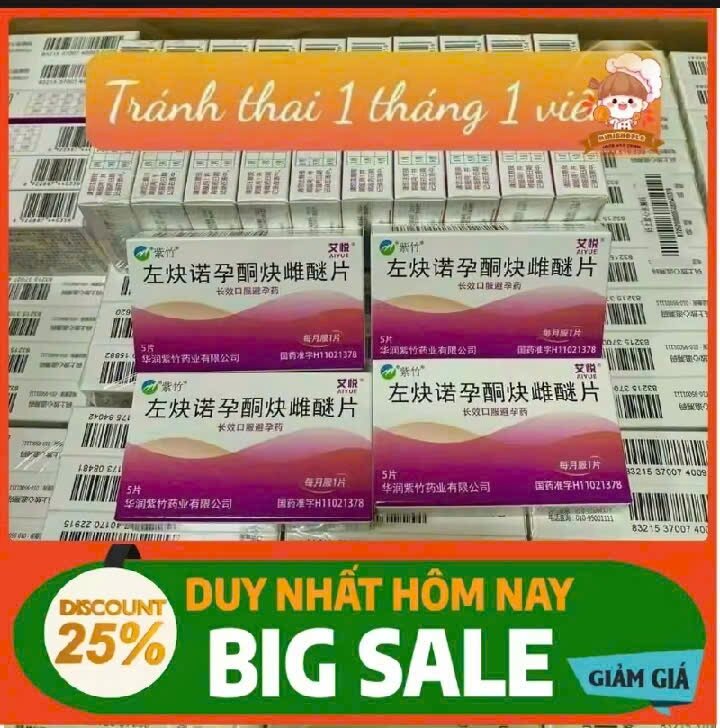 Viên uống ngừa thai tháng 1 viên an toàn hiệu quả hộp 5 viên