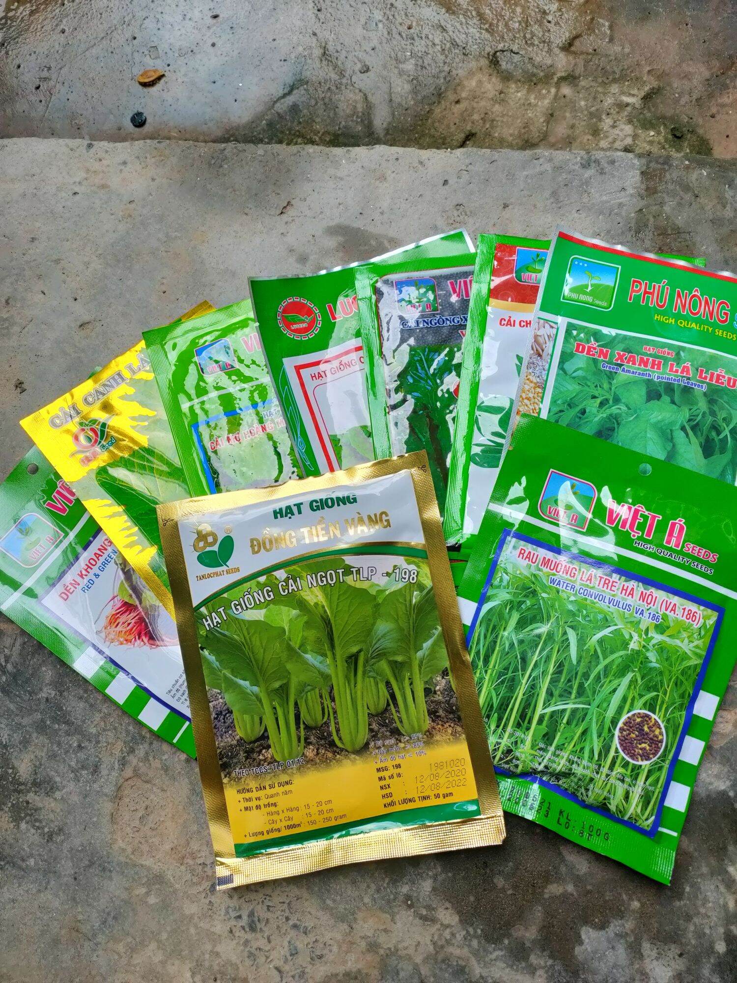 combo 20 loại hạt giống rau dễ trồng mua 1 được 20 loại giống