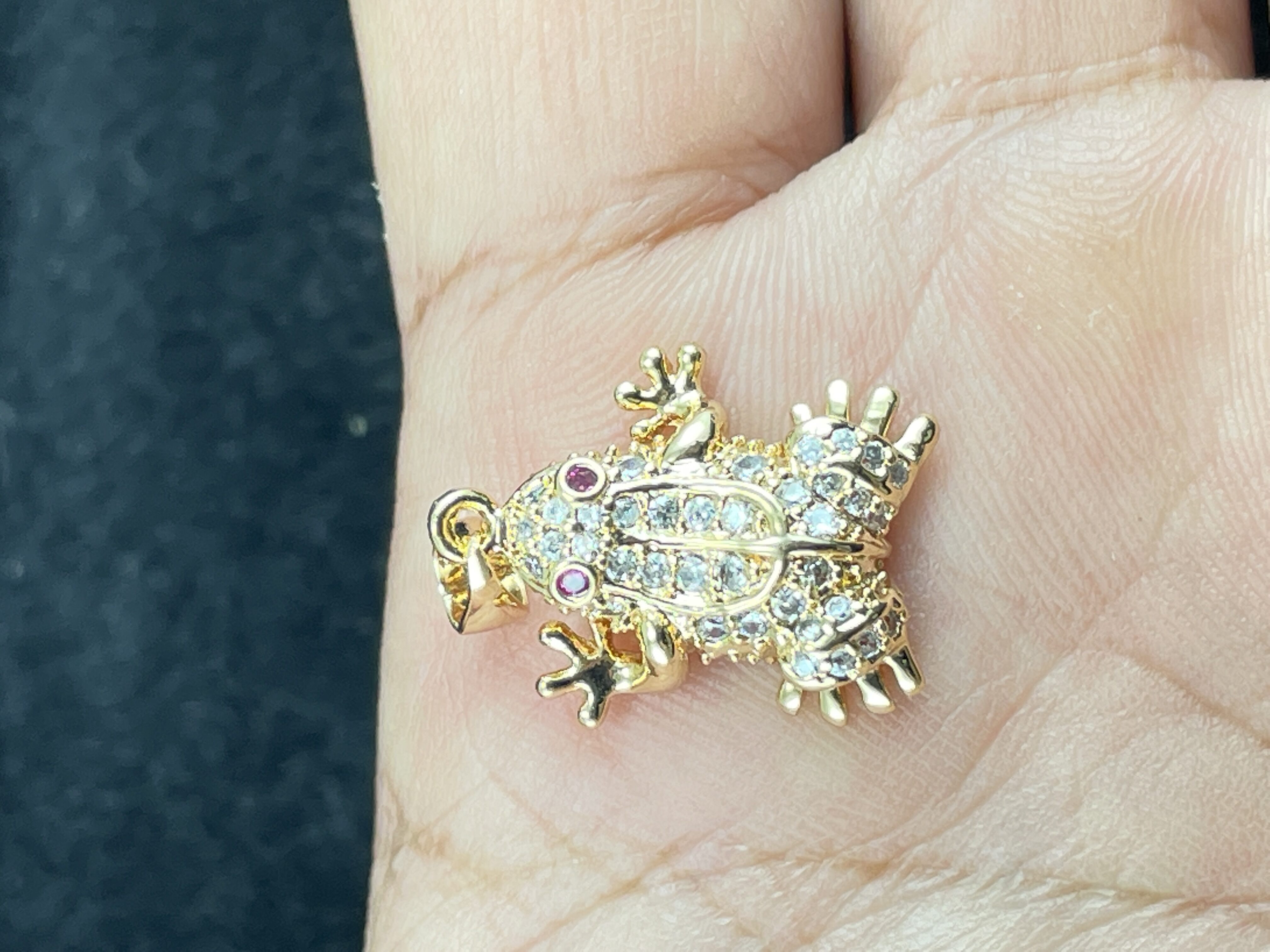 [HCM]MẶT DÂY CHUYỀN CON CÓC CHIÊU TÀI MẠ VÀNG 18K CAO CẤP - MDC12L6