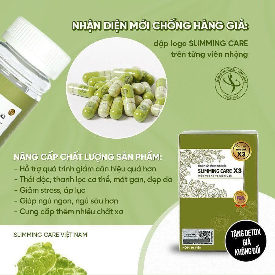 Giảm cân SLIMMING CARE X3 phiên bản mới