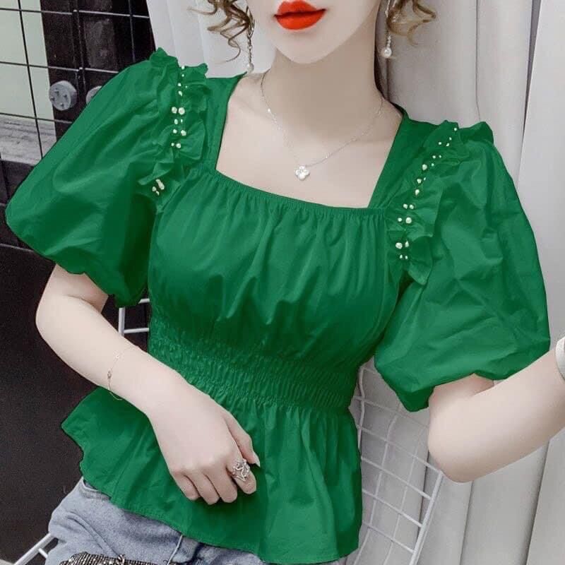 Áo thiết kế eo bo chun bigsize 55-90kg (A109)