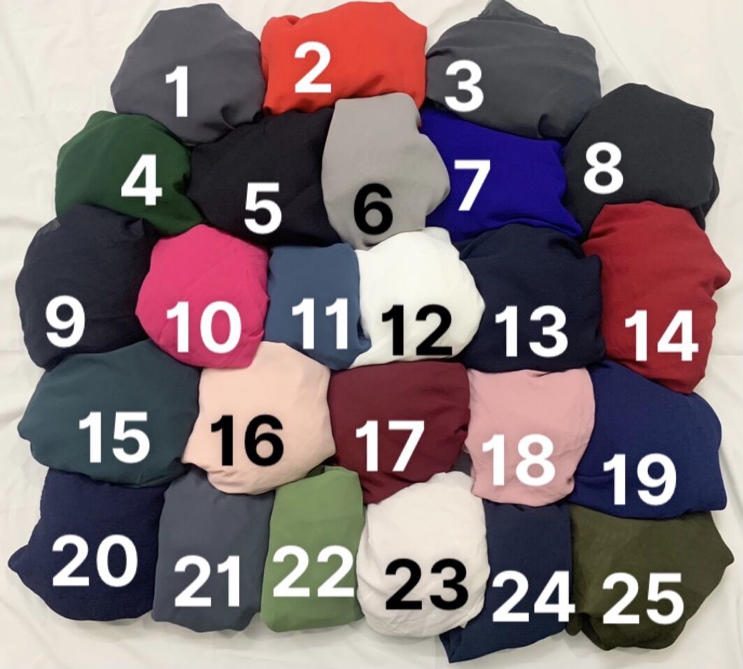 1m Vải voan màu các loại, vải voan cát, voan chiffon hàn, voan lụa mềm rũ hàng cây cắt mét theo yêu cầu