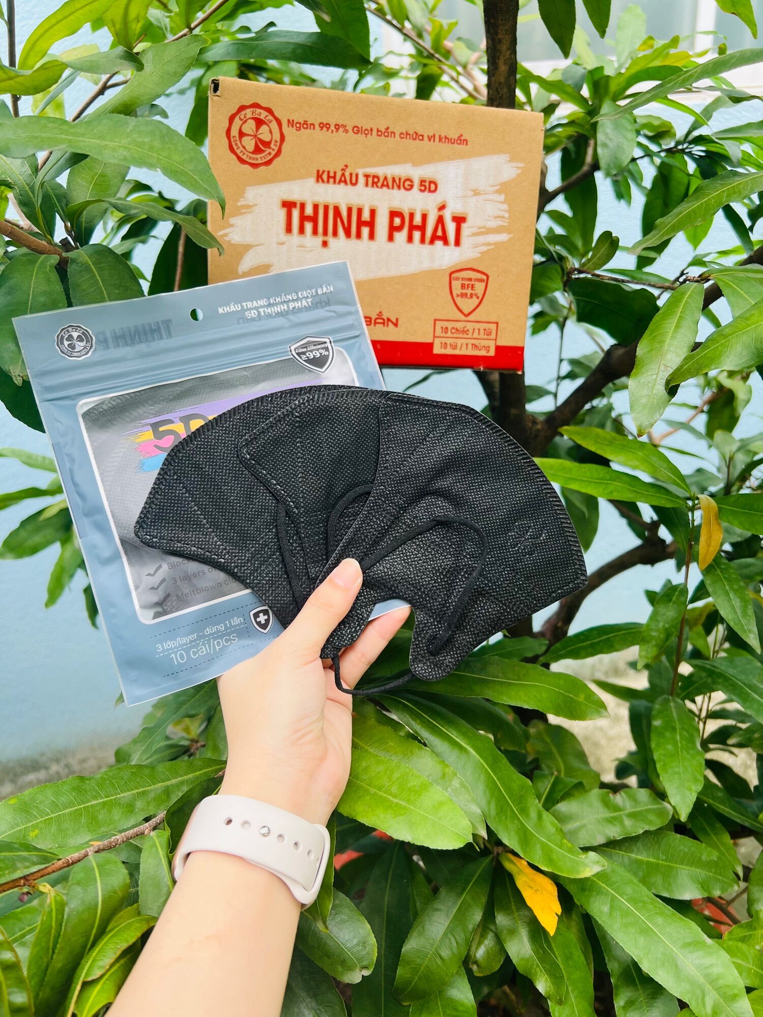 THÙNG 100 cái KHẨU TRANG 5D THỊNH PHÁT