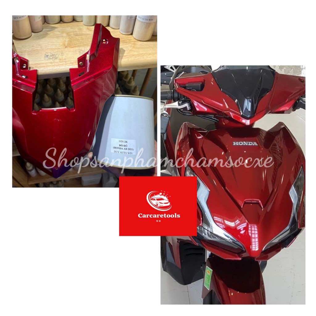 Sơn đỏ đô Honda Air Blade 2020 2022 - Sơn auto lacquer 2K