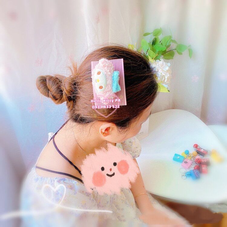 Miếng dán tóc cố định tạo tóc mái Hello Kitty