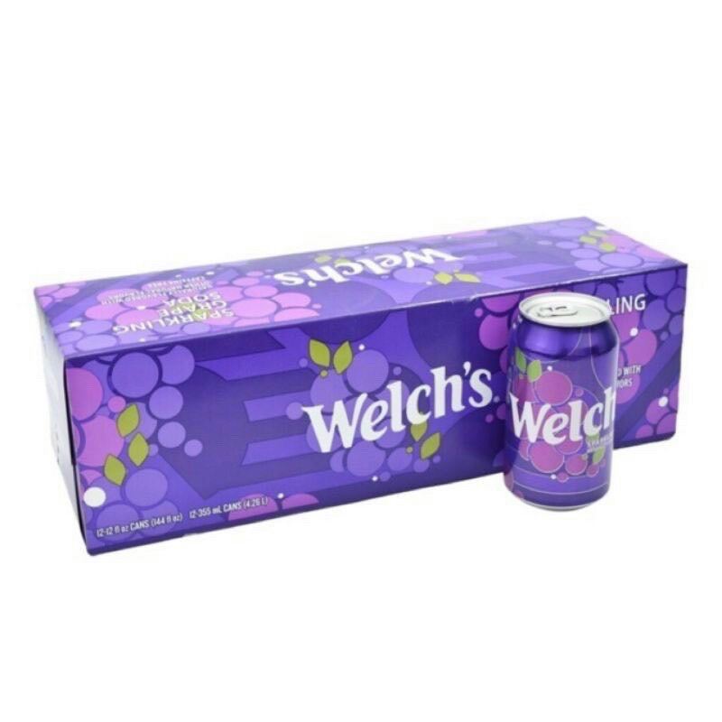 Nước soda Welch’s vị Nho của Mỹ lốc 12 lon