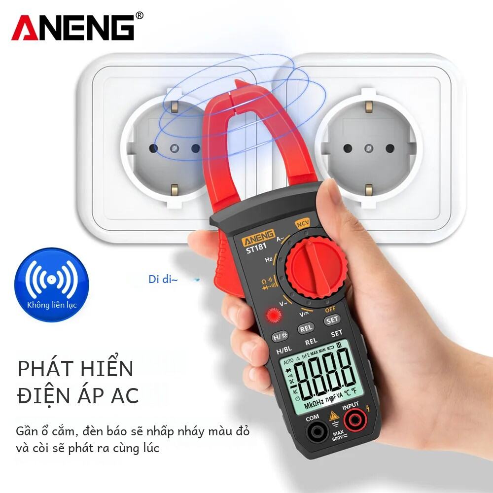 Aneng St181 Kỹ Thuật Số Kẹp Mét 4000 Đếm Đồng Hồ Vạn Năng DC/AC Hiện Tại Ampe Kế Bút Thử Điện Áp Xe 