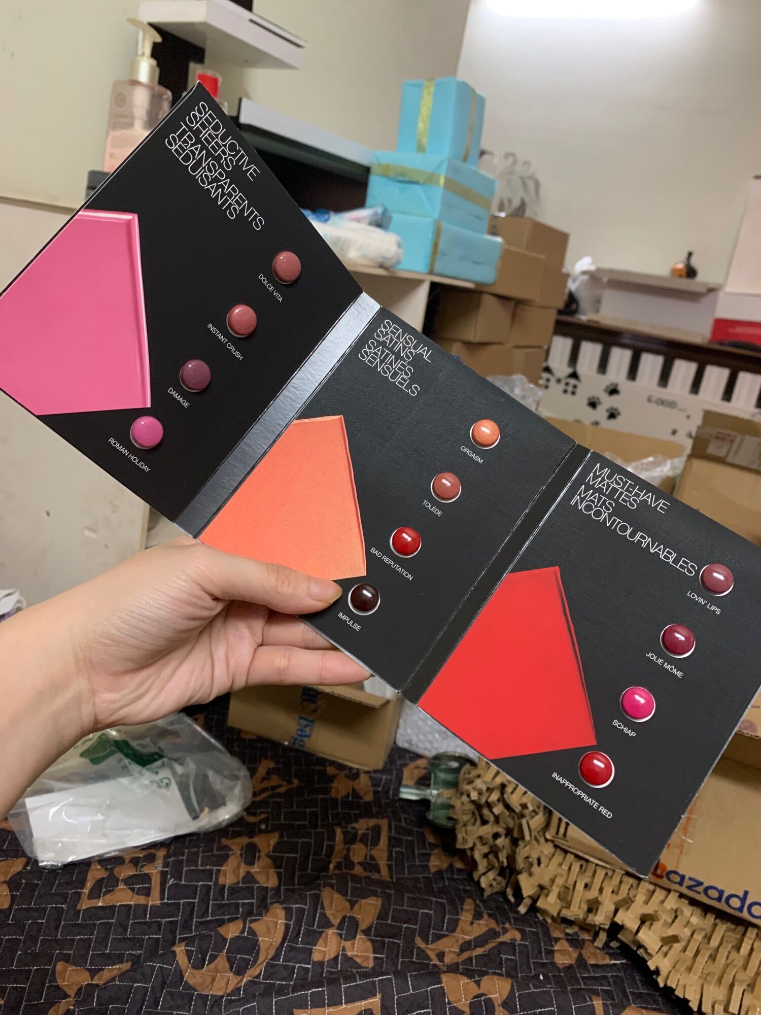 [GIFT] Bảng son 12 màu NARS