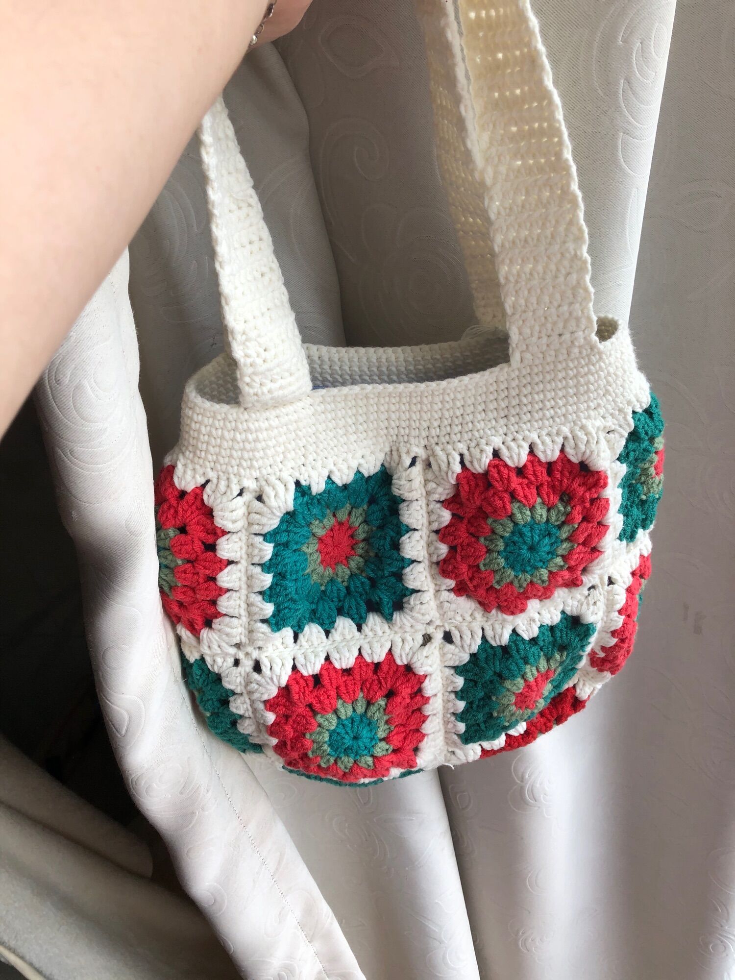TÚI LEN HANDMADE HOA GHÉP [ẢNH THẬT]