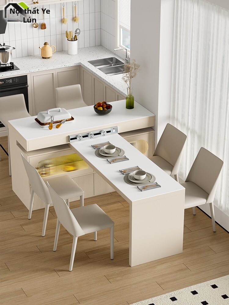 EYE-LUN | Creamy Rotatable Island Table Giá 31,865,000 Đồng*Miễn phí vận chuyển