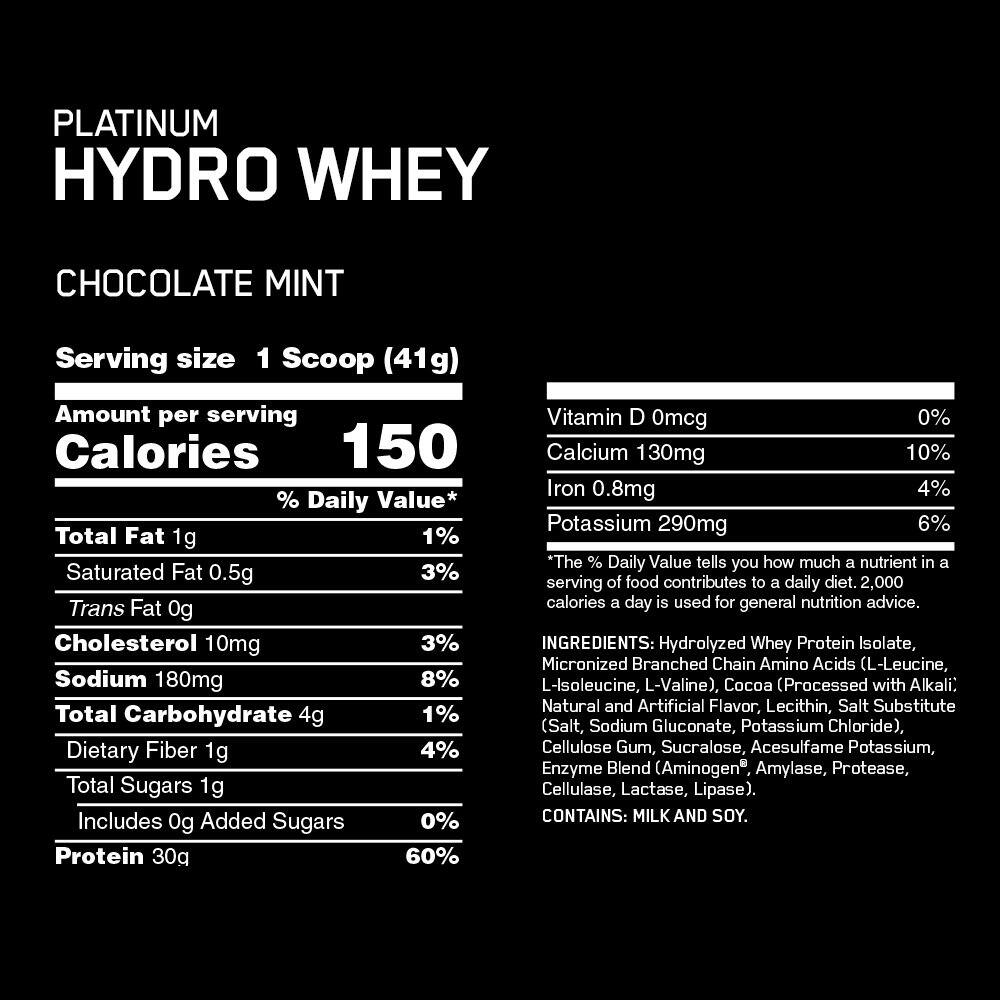 Optimum Nutrition Hydro Whey Protein 100% Hydrolyzed Tinh Khiết Đẳng Cấp 3.5 Lbs