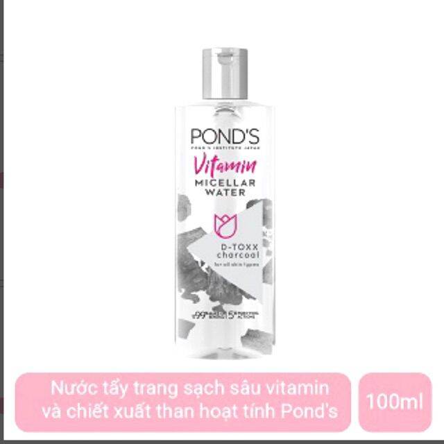 [Hcm]Nước Tẩy Trang Pond Detox Than Tre 100Ml