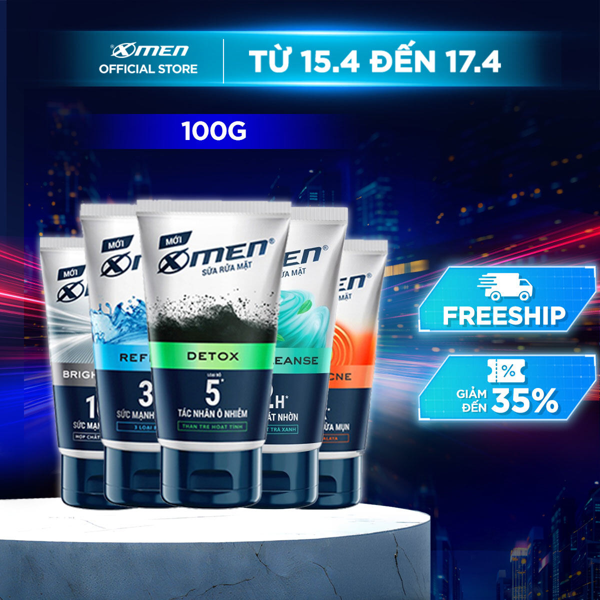 Sữa Rửa Mặt Xmen 100g - Detox Khỏe Da. Ngừa Mụn Hiệu Quả