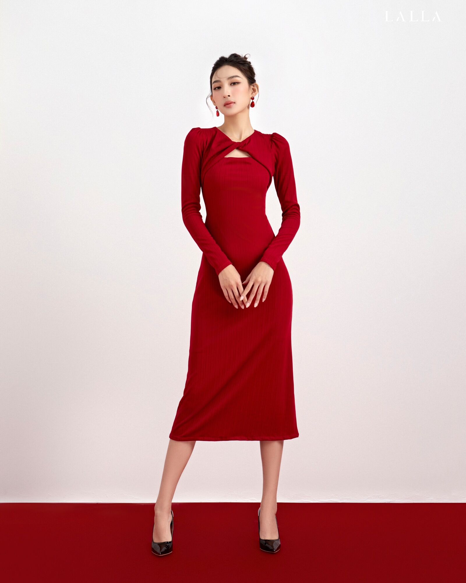 LALLA - Đầm body tay dài nữ