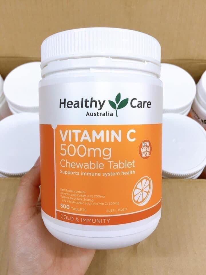 🍊🍊 𝑽𝑰𝑬̂𝑵 𝑵𝑮𝑨̣̂𝑴 𝑽𝑰𝑻𝑨𝑴𝑰𝑵 𝑪 𝑯𝑬𝑨𝑳𝑻𝑯𝒀𝑪𝑨𝑹𝑬 500𝒎𝒈 🍊Hộp 500v - Date 2024
