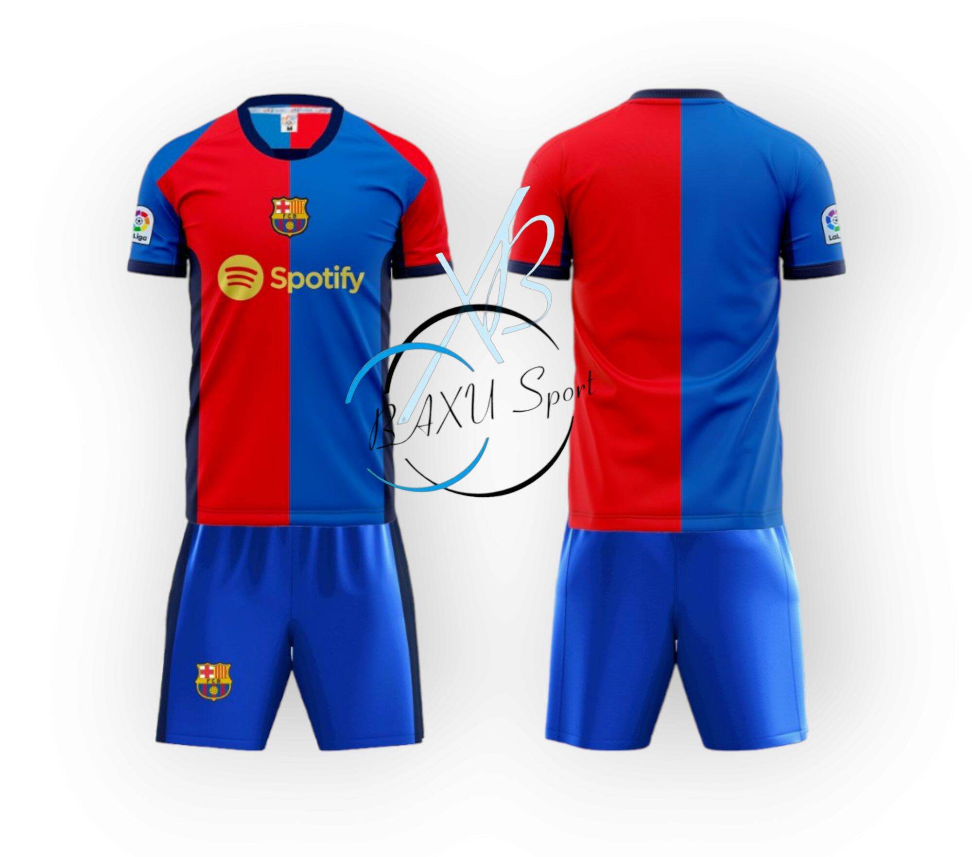 Baxusport_bộ quần áo đá bóng clb barca sân nhà bản chính thức mùa 22 - 23 vãi mè cao cấp