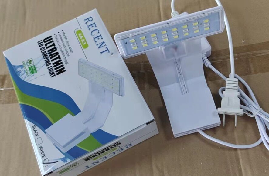 Đèn led đổi màu 3 chế độ kẹp thành hồ cá thủy sinh recent x3