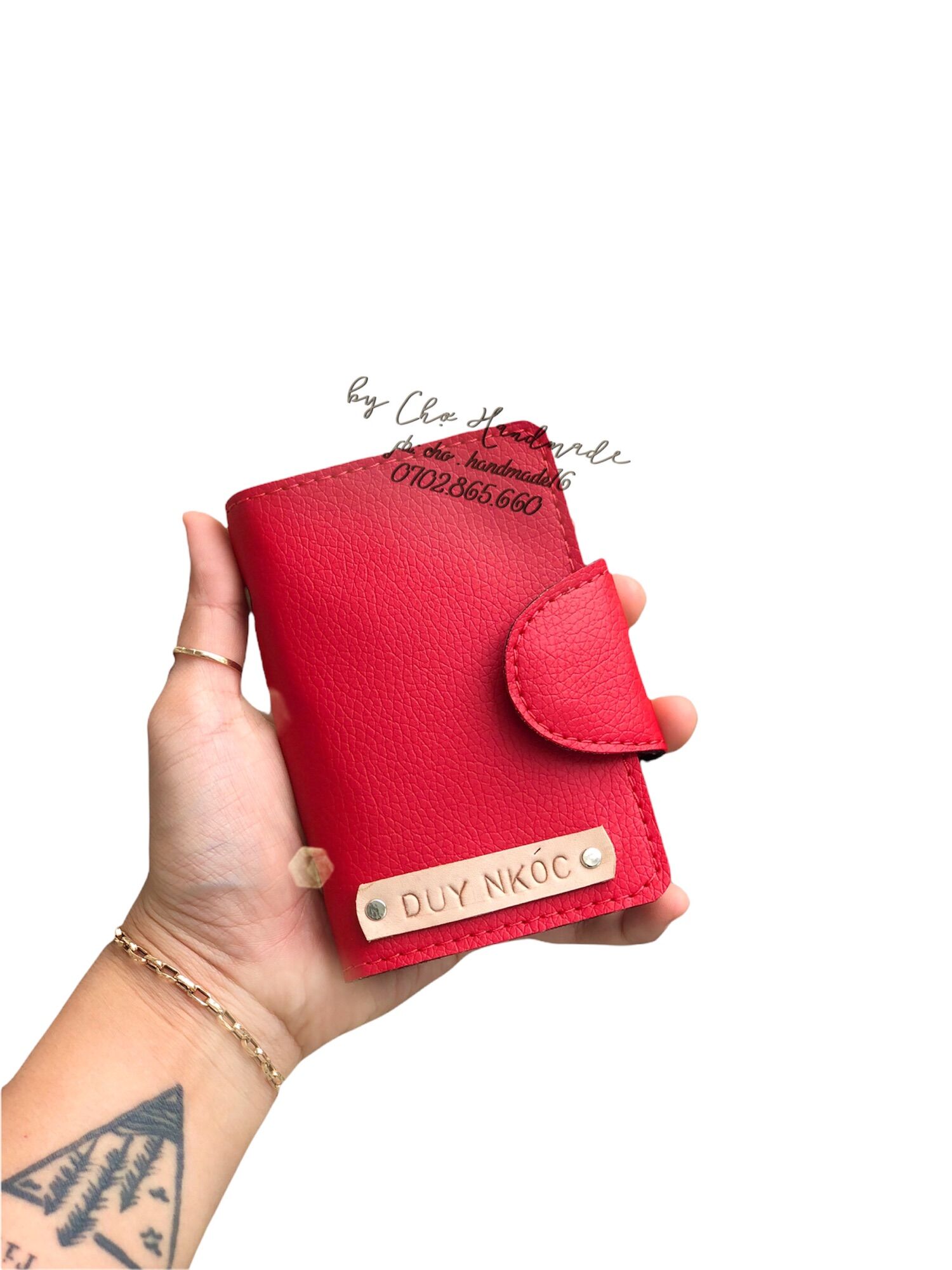 (Chat chốt tên) ví mini, ví đựng card, bóp để thẻ atm