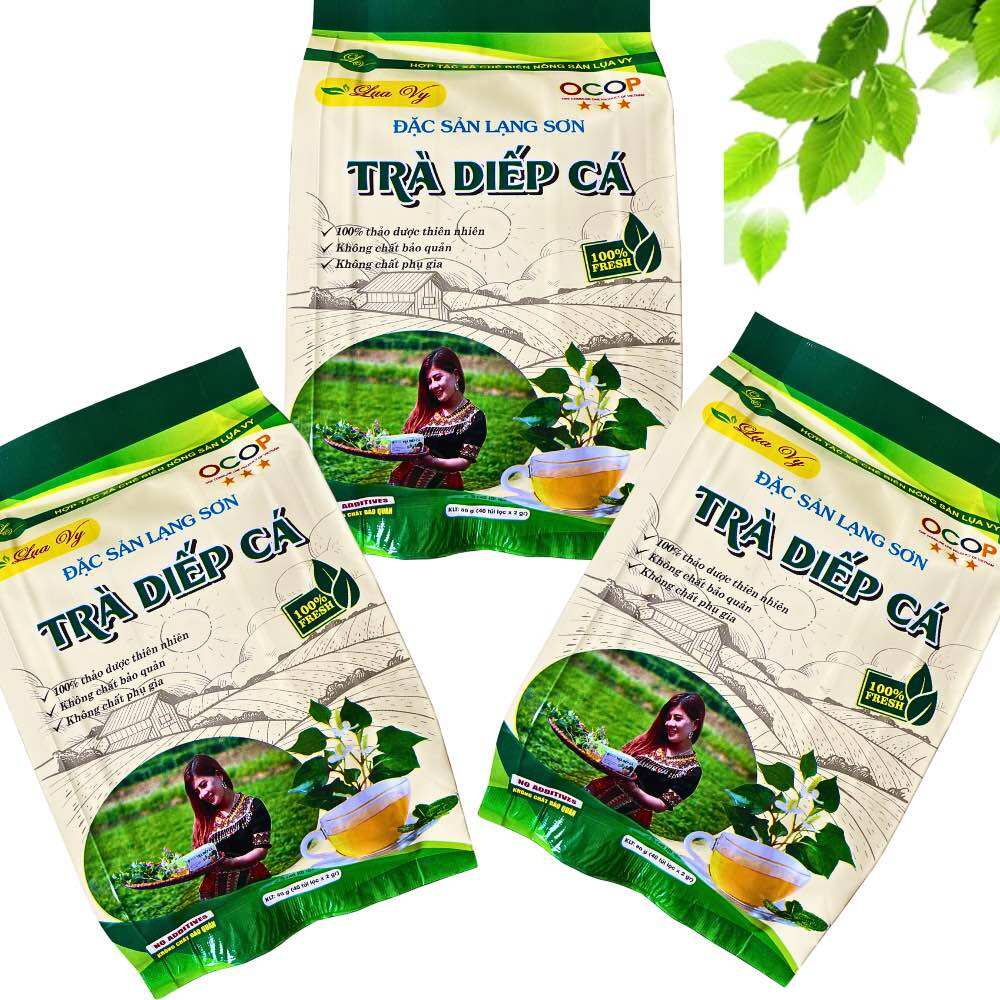 ( gói)Trà Diếp Cá Lụa Vy 40 Túi Lọc-Thanh Nhiệt , mát gan