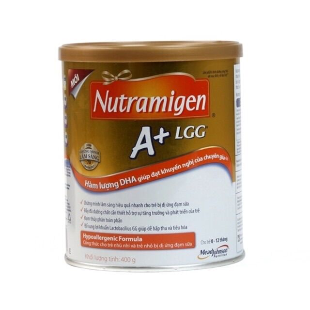 Sữa bột Nutramigen A+ LGG 400g dành cho trẻ dị ứng đạm sữa bò