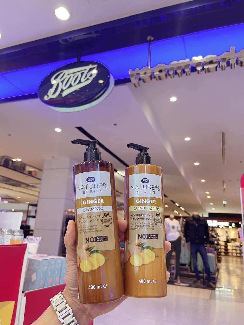 Chai dầu gội gừng boots thái lan