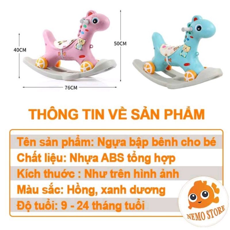 ngựa bập bênh cho bé mẫu mới 2022