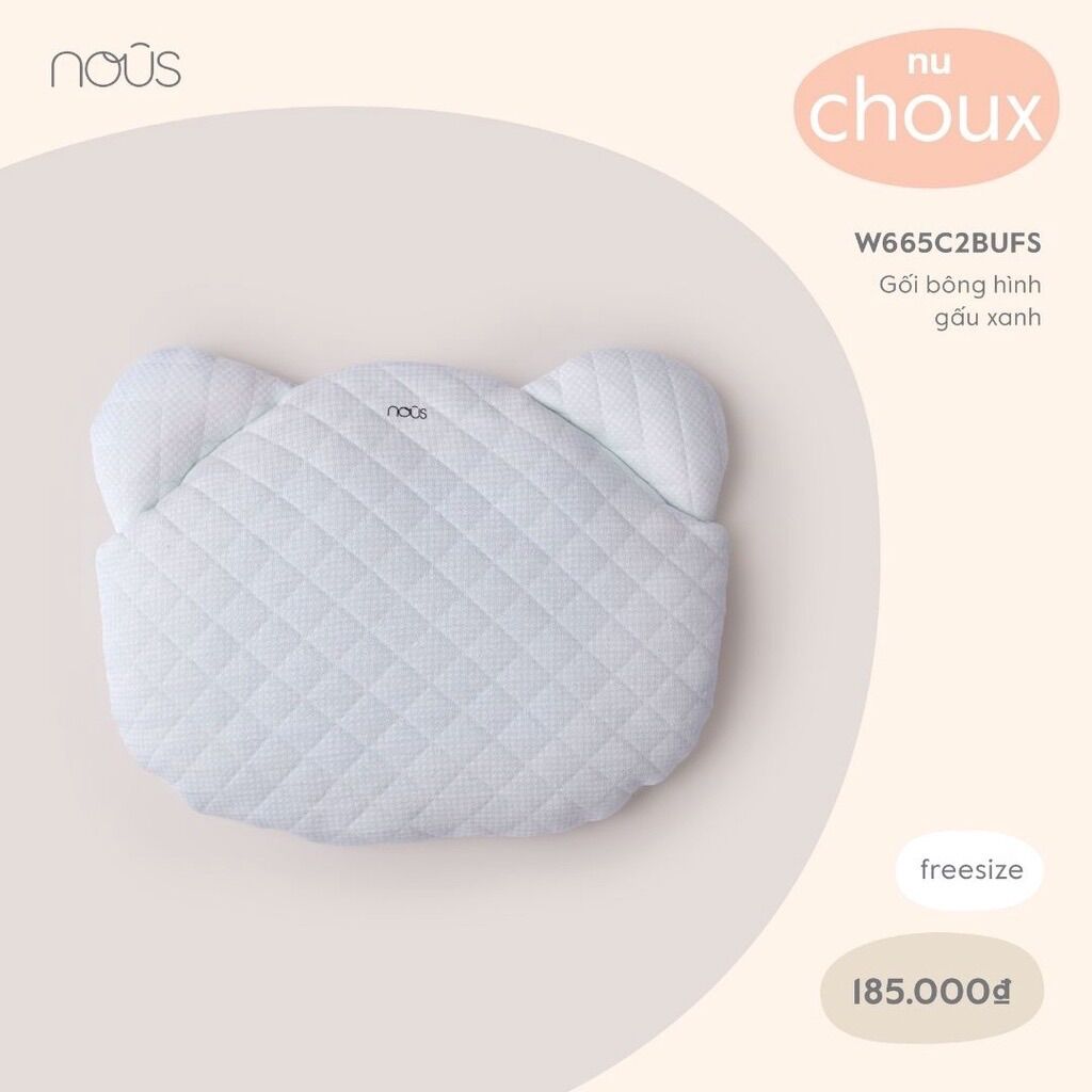 Gối bông siêu mềm cho bé NOUS