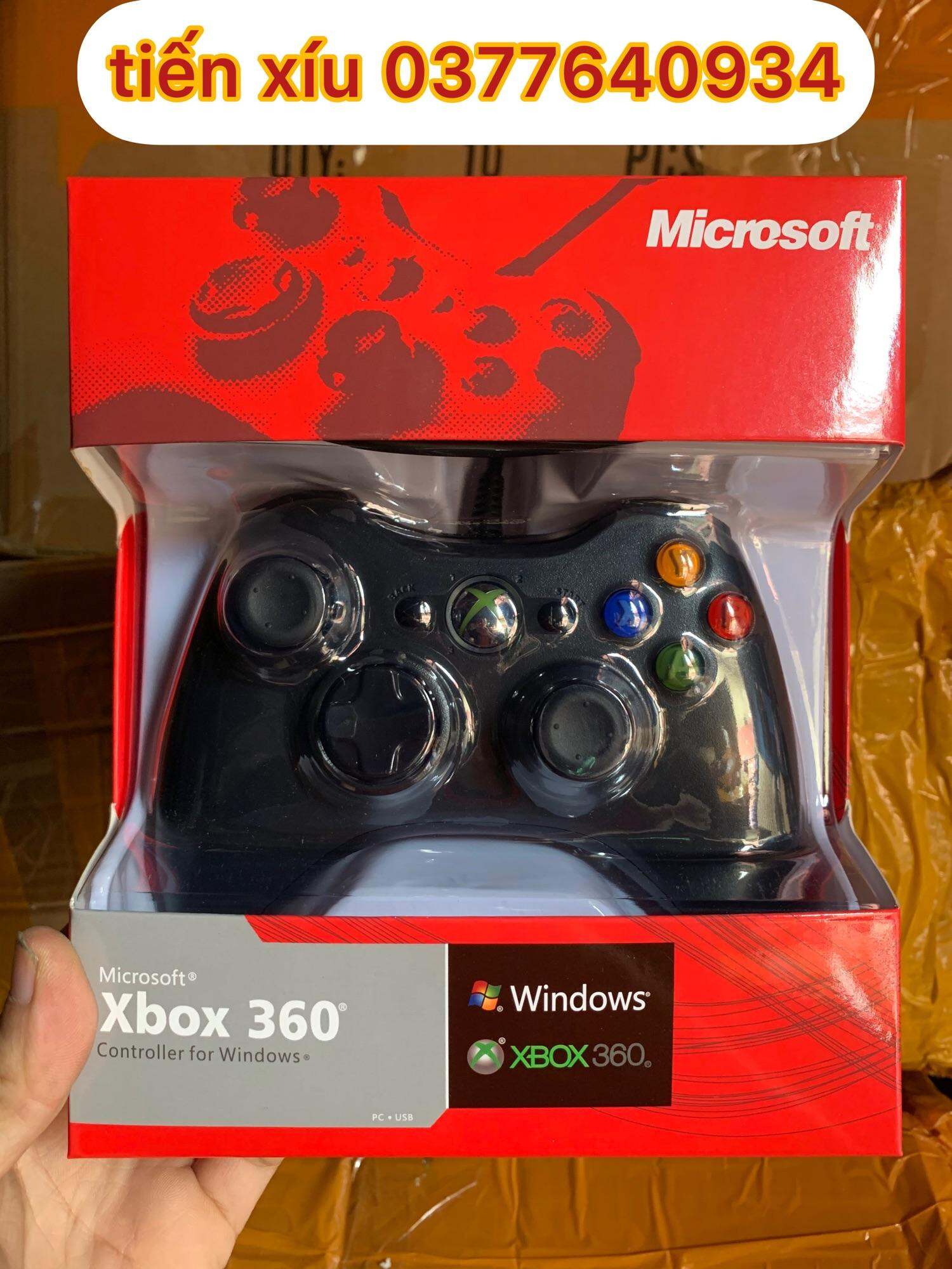 tay bấm xbox360 Renew cho pc laptop tay Xbox 360 có dây tay cầm PC dây 2 khúc