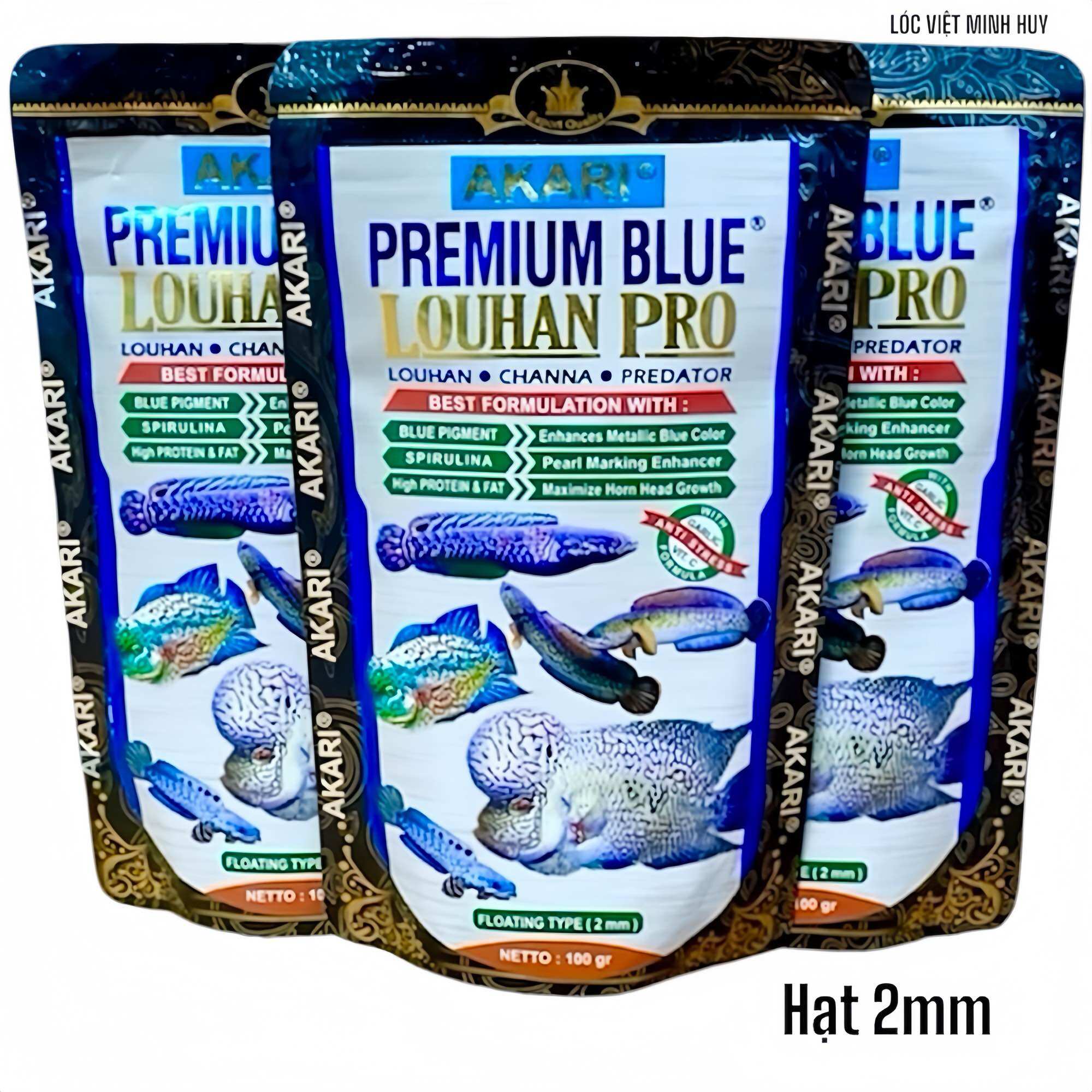 CÁM AKARI BLUE -Hỗ Trợ sắc tố màu Cho cá Lóc Lạnh-hoàng đế - nữ hoàng - andrao -pháo ...