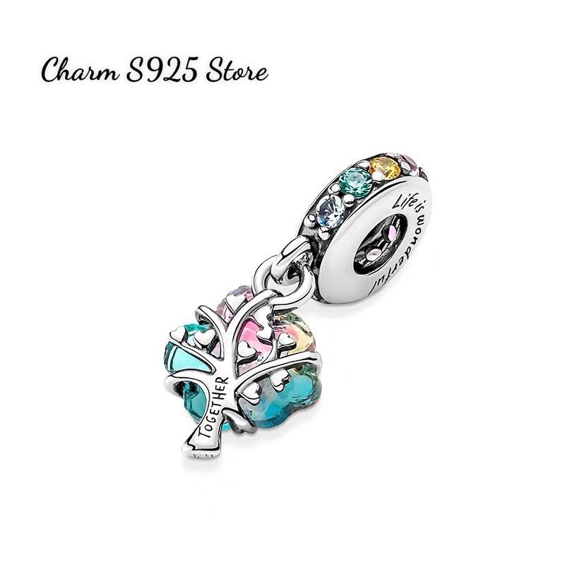 CHARM PAN ALE TREO CÂY CỎ MAY MẮN BẠC S925 CAO CẤP