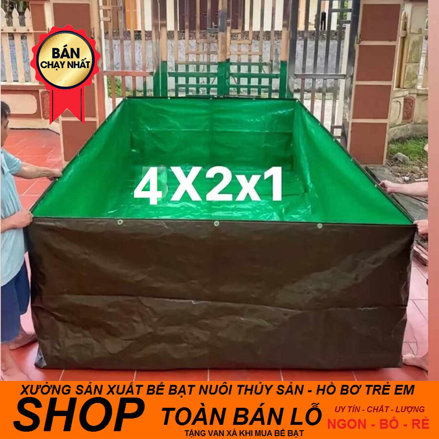 Bể bạt nuôi ốc ếch cá lươn chạch, loại xanh bộ đội - korea
