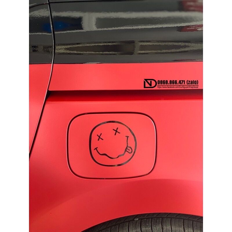 Decal dán nắp bình xăng