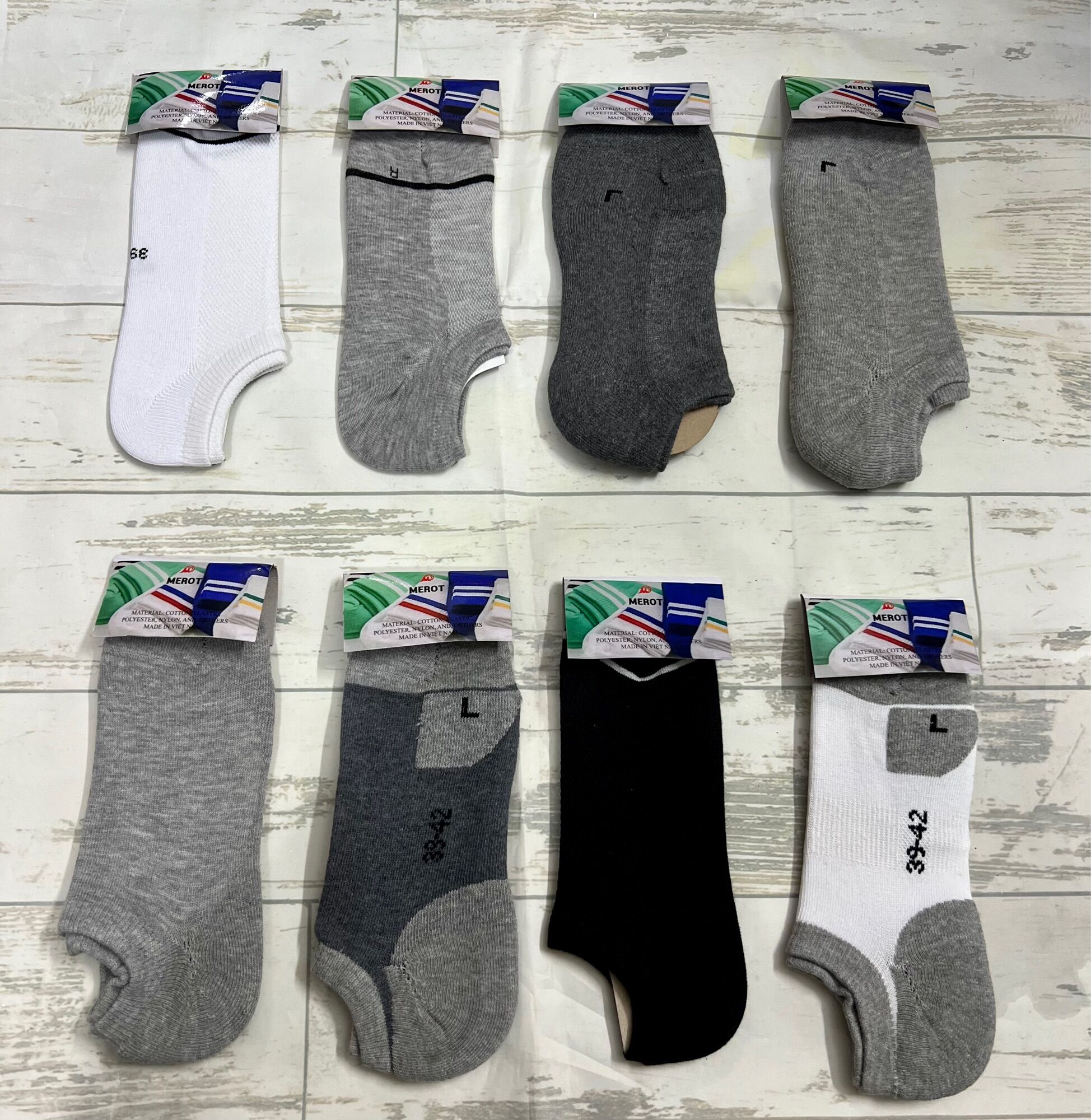 Vớ - Tất Nam Cotton 100% Thấm Hút Mồ Hôi
