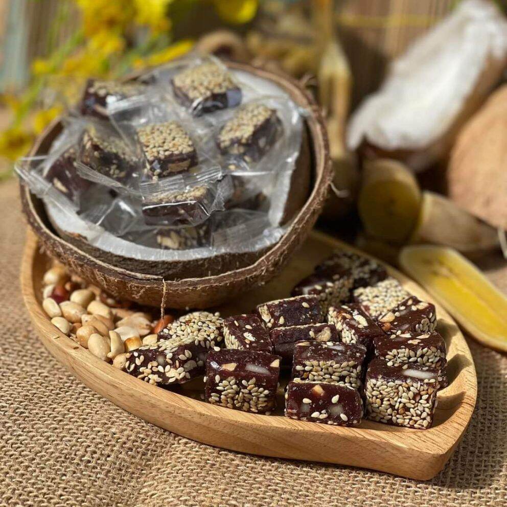 Kẹo chuối mè gừng mix dừa non 1kg