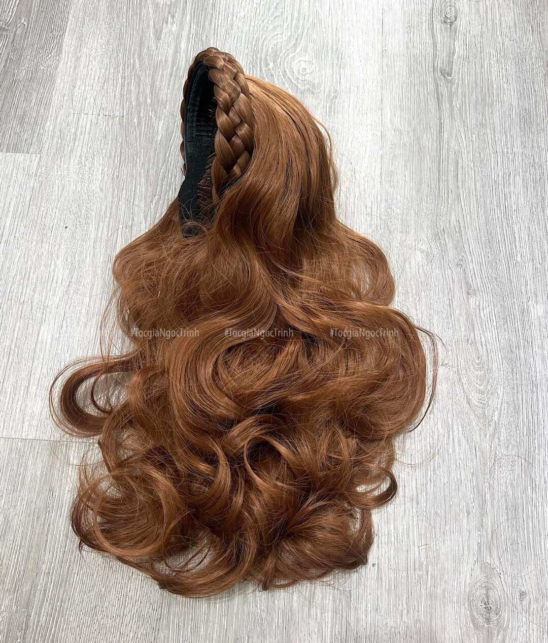 Half-Head Wig with Hair Clips Attached