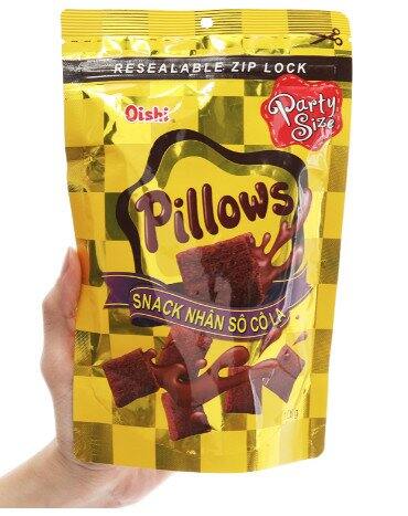 Snack sôcôla Oishi Pillows gói 100g
