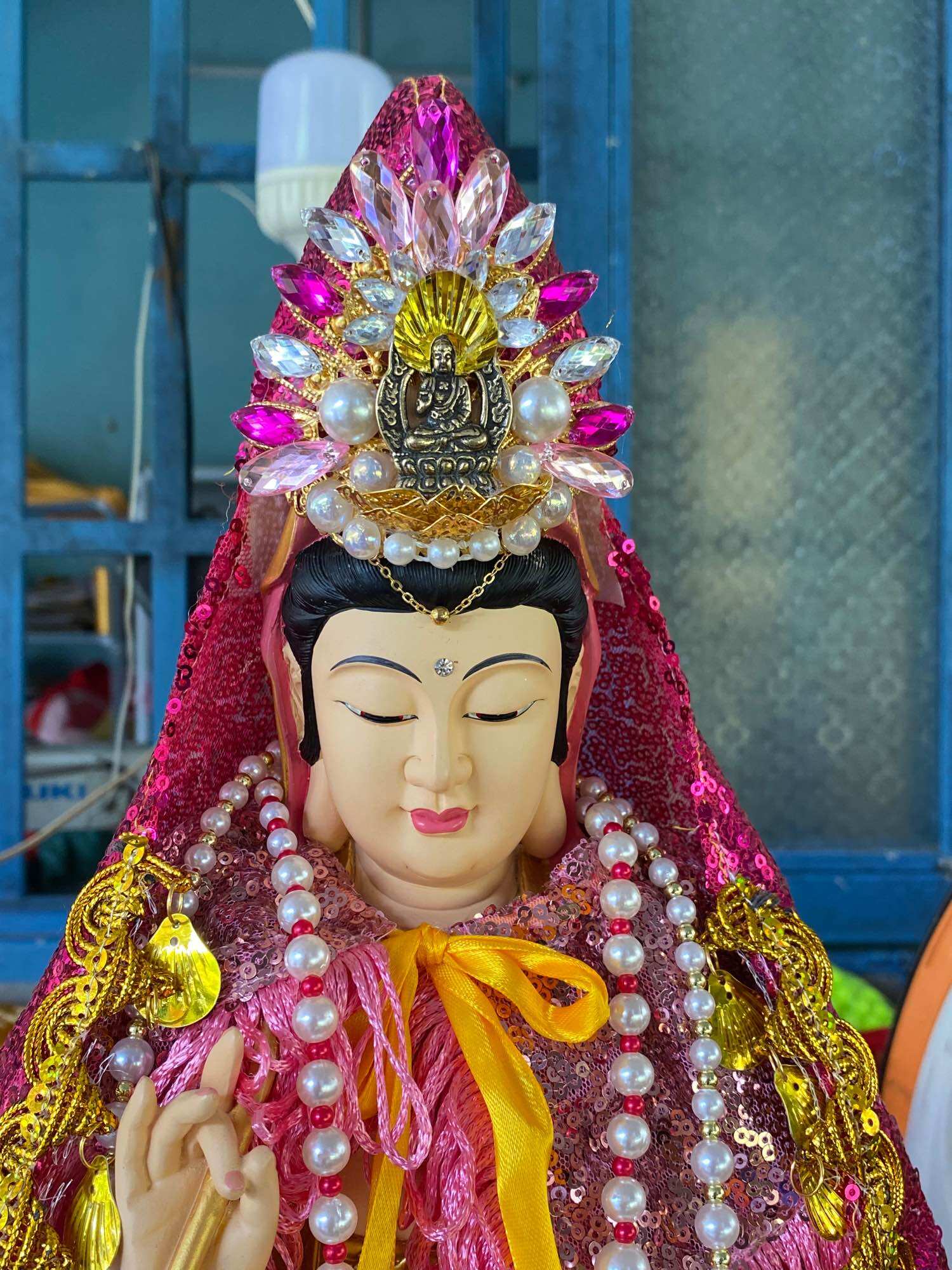 Áo choàng mẹ quan âm ( tượng 30-40cm)