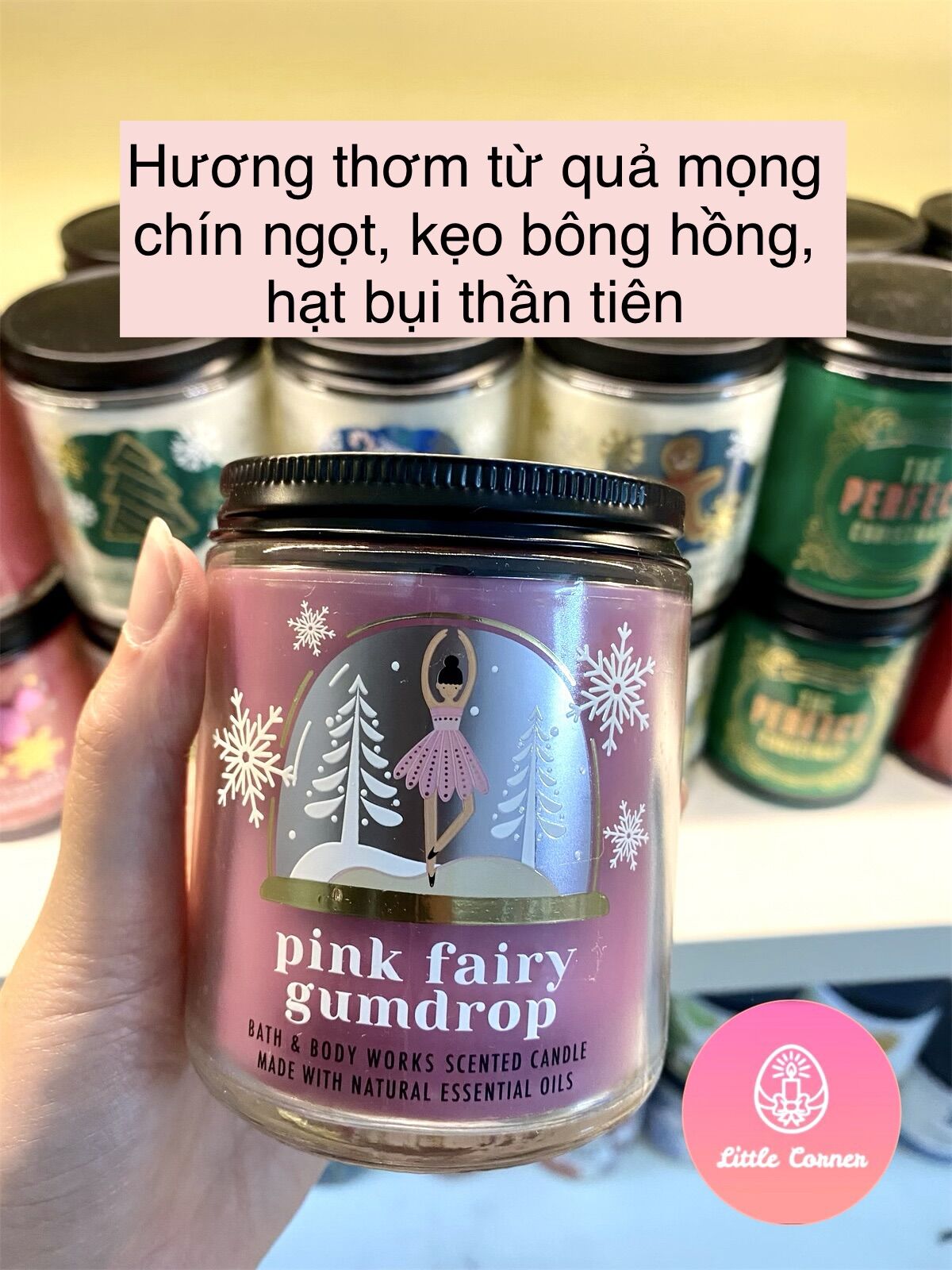 Nến thơm 1 bấc bath and body works bbw 198g - noel - link 2