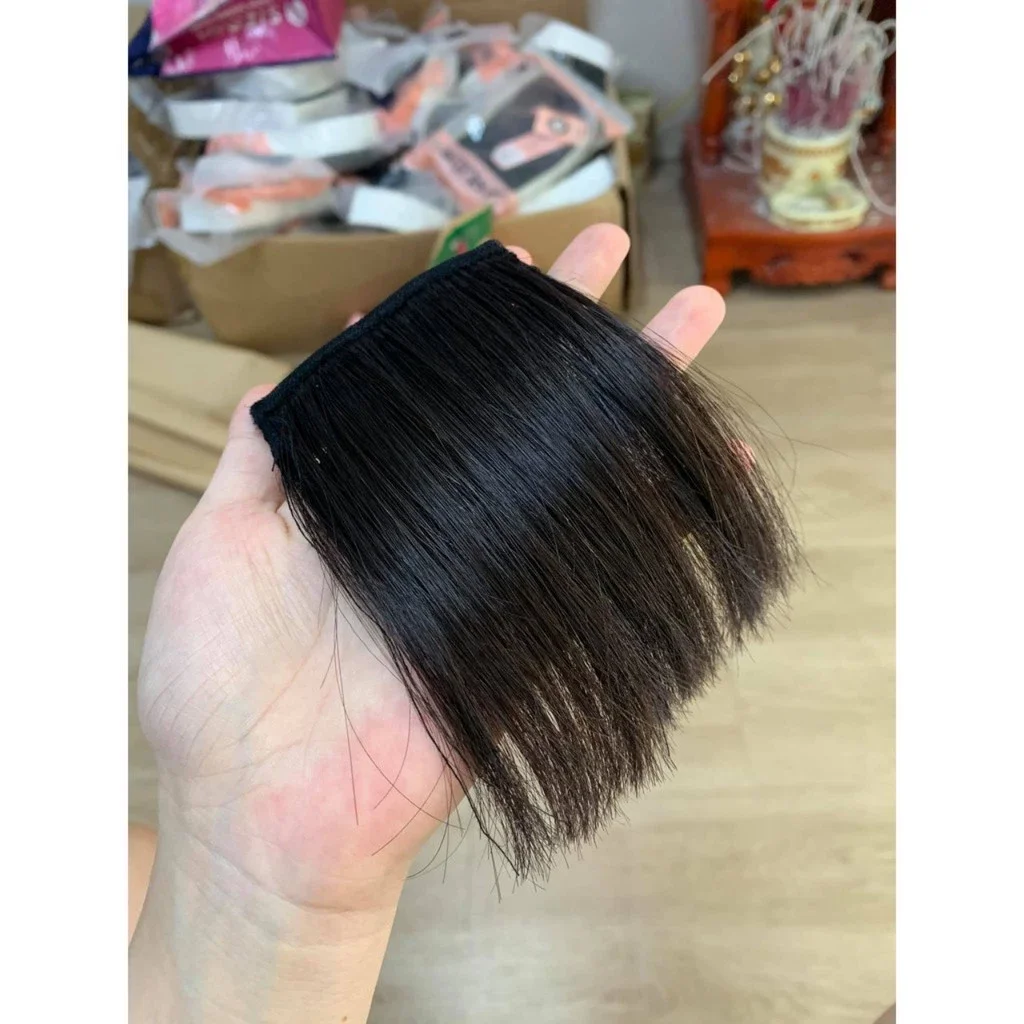 TÓC GIẢ KẸP PHỒNG CHÂN TÓC 10CM [HÌNH THẬT]