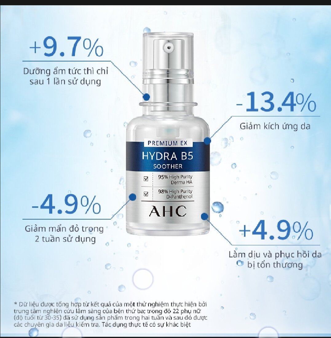 Tinh Chất Cấp Nước, Làm Dịu Da AHC Premium Ex Hydra B5 Soother 30Ml