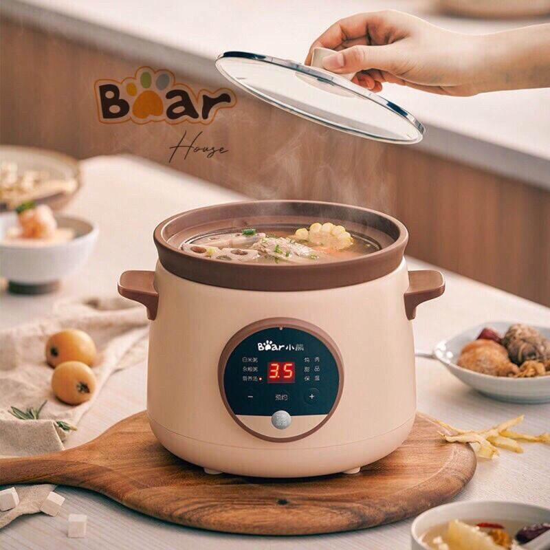 NỒI HẦM CHẬM BEAR E15H1 MÃU MỚI 2022 DUNG TÍCH 1.5L
