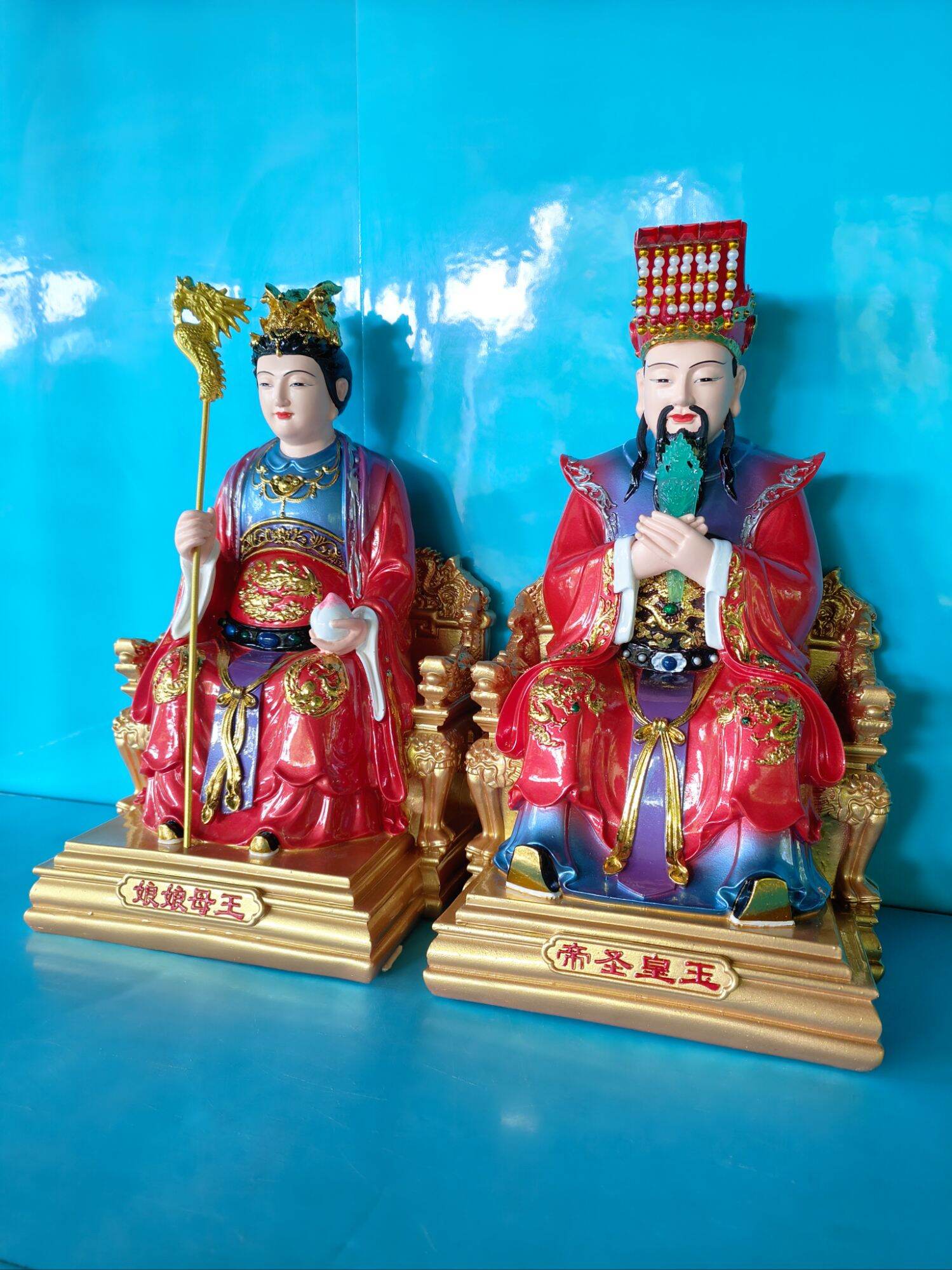 Tượng Ngọc Hoàng, Tây Vương Mẫu cao 30cm