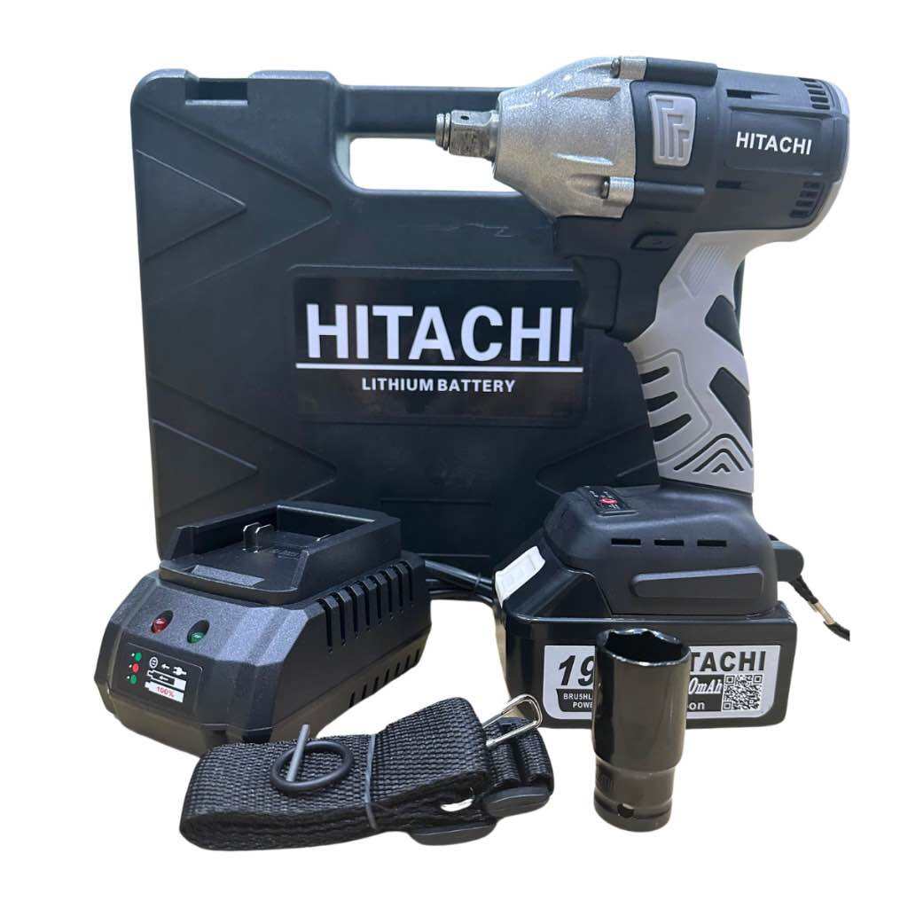 Máy siết bulong HITACHI 199V cao cấp - động cơ không chổi than - dung lượng pin khủng