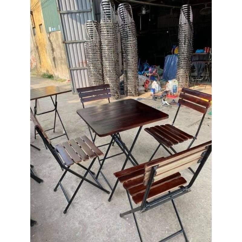 Bàn ghế ngồi Ban công chung cư , Cafe gấp gọn. 