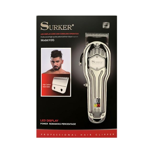 Tông đơ cắt tóc cao cấp surker k9s 3 phiên bản