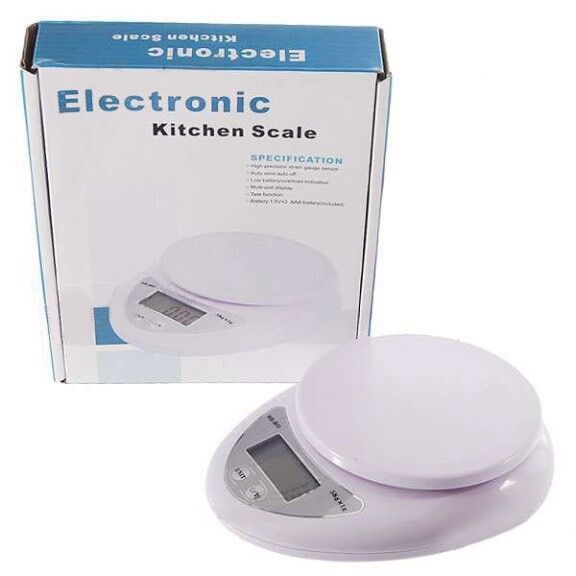 Cân điện tử thực phẩm cho nhà bếp 5kg - cân tiểu ly điện tử kèm pin siêu tiện lợi