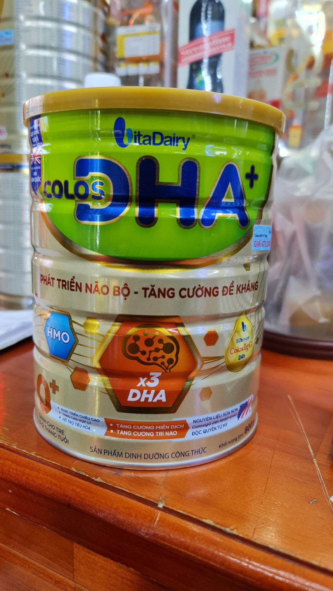 Sữa Colos DHA 0+ 800gr (mã Qr tích xu,date 2025)