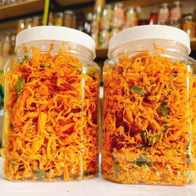 1kg khô gà lá chanh (2hủ) - Loại ngon không bột