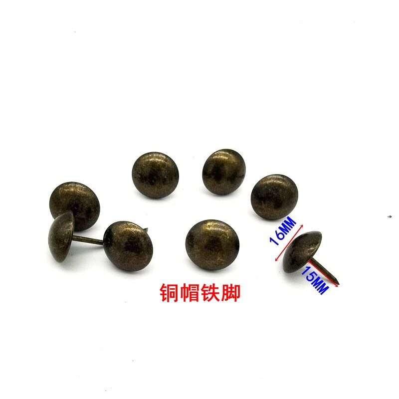 Đinh đồng đinh tán đồng nguyên chất sô pha đinh đồng vật liệu đồng đinh trang trí đầu tròn dập đinh đồng mũ đồng đinh sắt đinh mũ